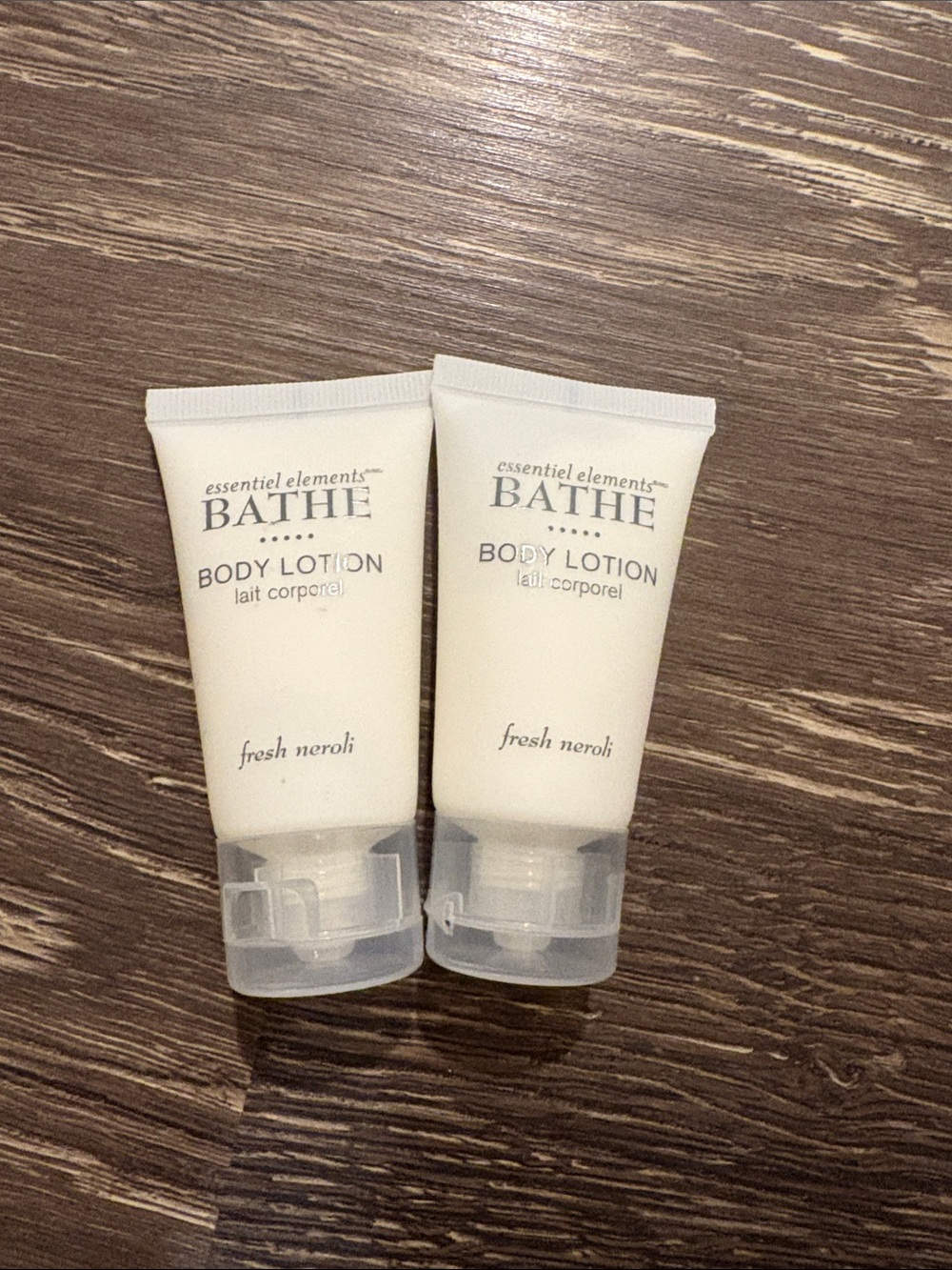 Travel body lotion